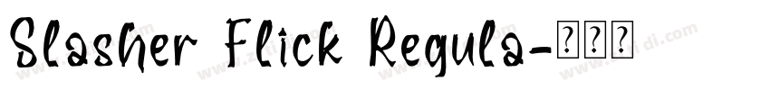 Slasher Flick Regula字体转换